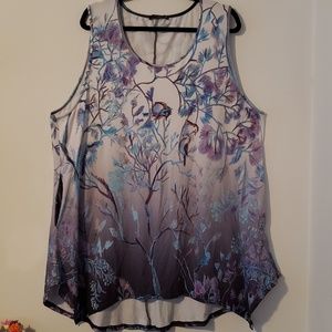 Azalea sleeveless ombre tunic 4X